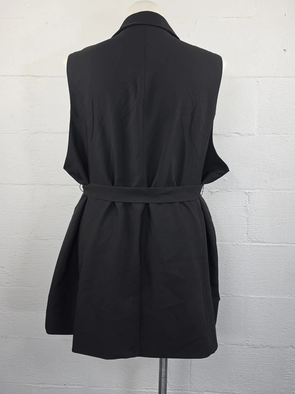 Torrid Studio Refined Crepe Longline Belted Blazer Vest